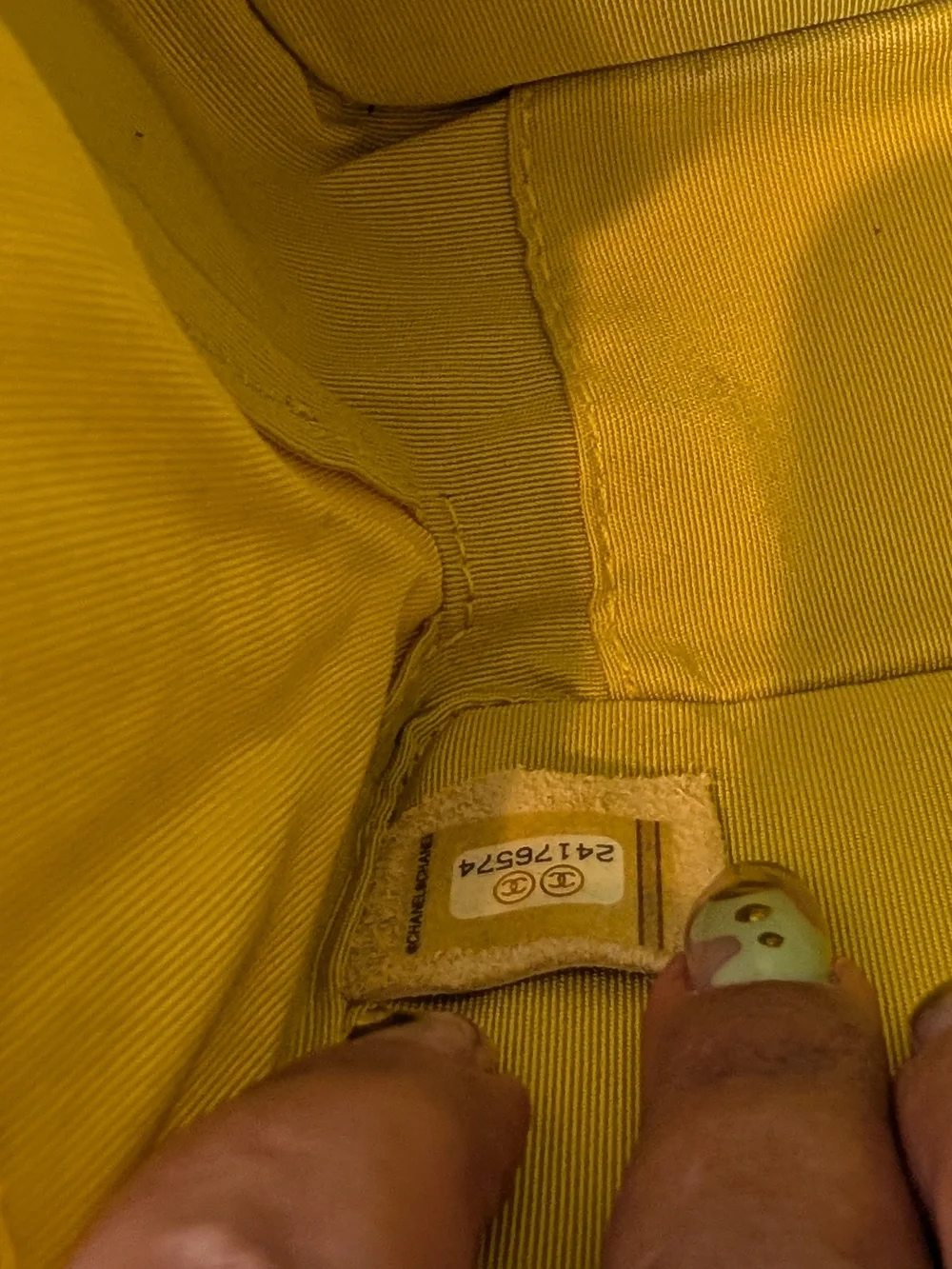CHANEL Yellow CC Box Camara Bag In